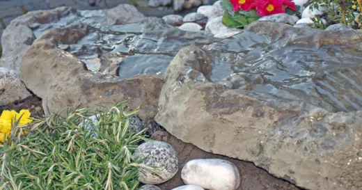 Bachlaufschale, Bachlauf, Wasserkaskade, Wassertreppe 3-teilig