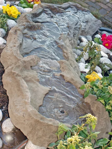 Wassertreppe, Bachlauf, Wasserkaskade, Bachlaufschale, Wasserspiel