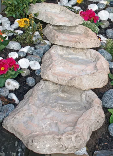 Bachlauf, Bachlaufschale, Wasserfall, Wasserspiel Hawaii 4 teilig