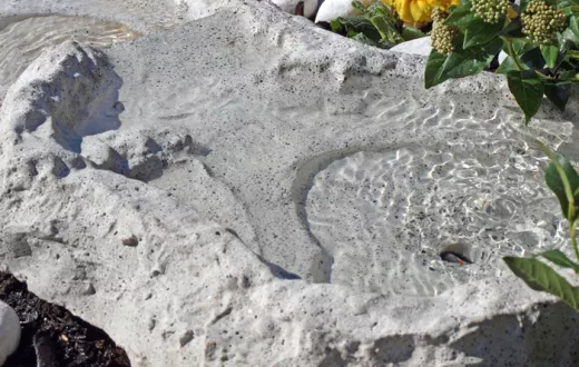 Wasserpiel, Bachlauf, Bachlaufschale, Wassertruppe Granit 4 teilig