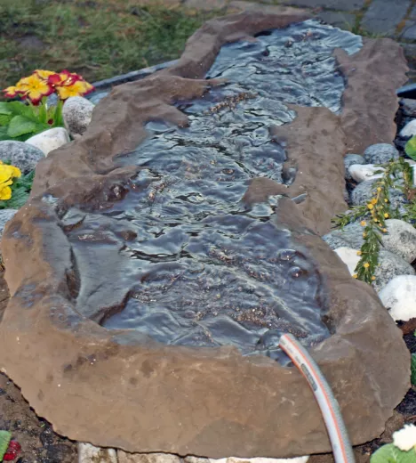 Bachlaufschale, Bachlauf, Wasserkaskade, Wassertreppe Deep 3teilig