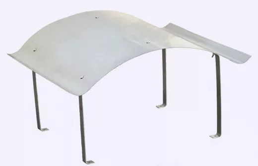 Schornsteinabdeckung, Kaminhaube, Kaminabdeckung, Regenhaube aus Edelstahl 1.4301