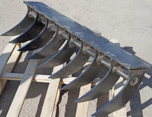 Roderechen, Wurzelrechen, Baggerharke in verschiedenen Größen 30-150cm