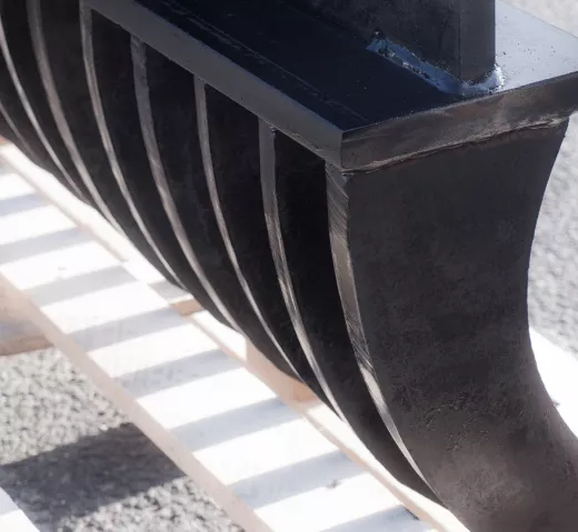 Roderechen, Wurzelrechen, MS01-MS08, 20mm Stahl, Baggerharke wählbar 60-210cm, 45cm Tiefe