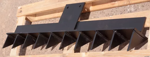 Roderechen, Baggerharke, Wurzelrechen 100cm Universalaufnahme für Mikrobagger