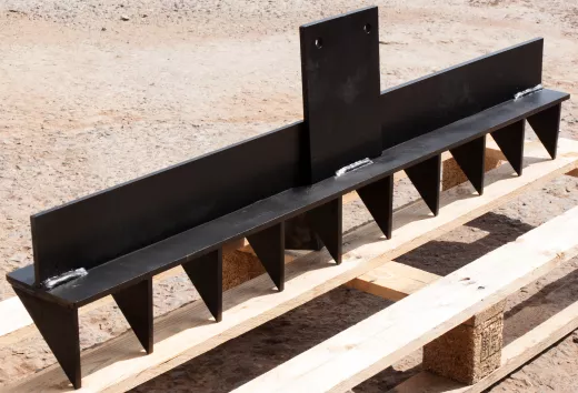 Roderechen, Baggerharke, Wurzelrechen 100cm Universalaufnahme für Mikrobagger