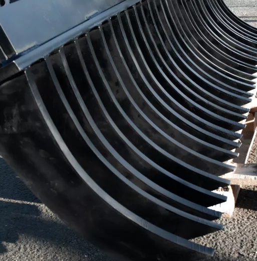 Roderechen, Wurzelrechen, MS01-MS08, 20mm Stahl, Baggerharke wählbar 60-210cm, 45cm Tiefe