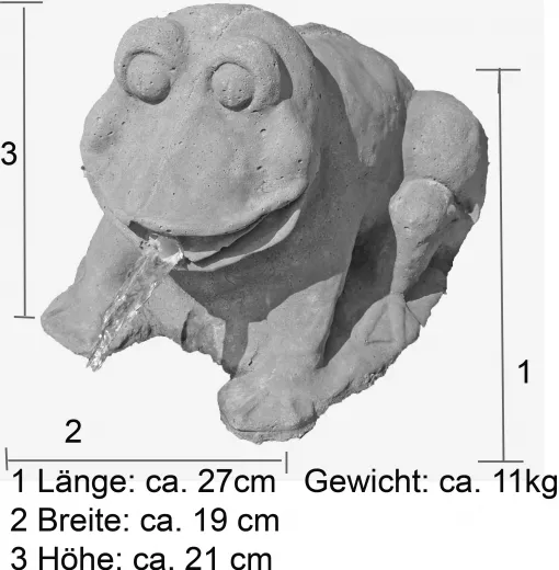 Wasserspeier für Bachlauf