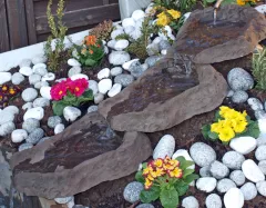 Bachlaufschale, Bachlauf, Wasserkaskade, Wassertreppe Deep 3teilig