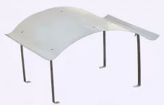 Schornsteinabdeckung, Kaminhaube, Kaminabdeckung, Regenhaube aus Edelstahl 1.4301