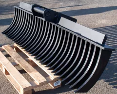 Roderechen, Wurzelrechen, MS01-MS08, 20mm Stahl, Baggerharke wählbar 60-210cm, 45cm Tiefe